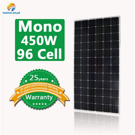 Greater amount of sunlight converted to electricity. . 450w solar panel specifications